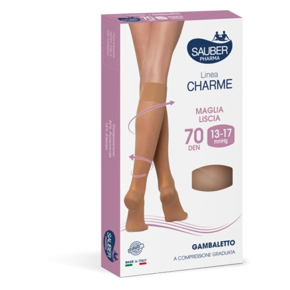 Sauber Linea Charme 70Den Gambaletto Camel Taglia 3